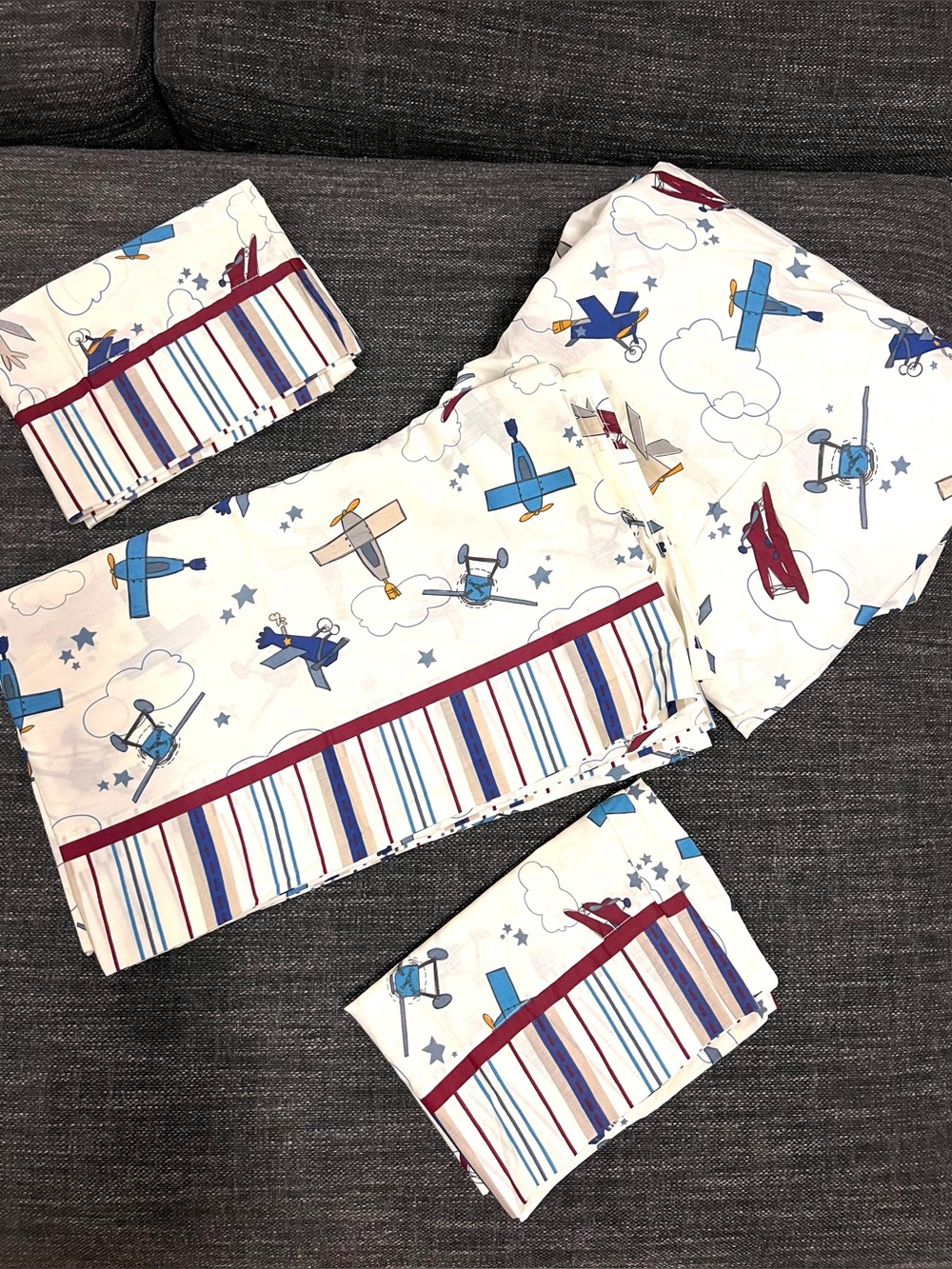 Disney Plane Crazy Full Sheet Set NWOT